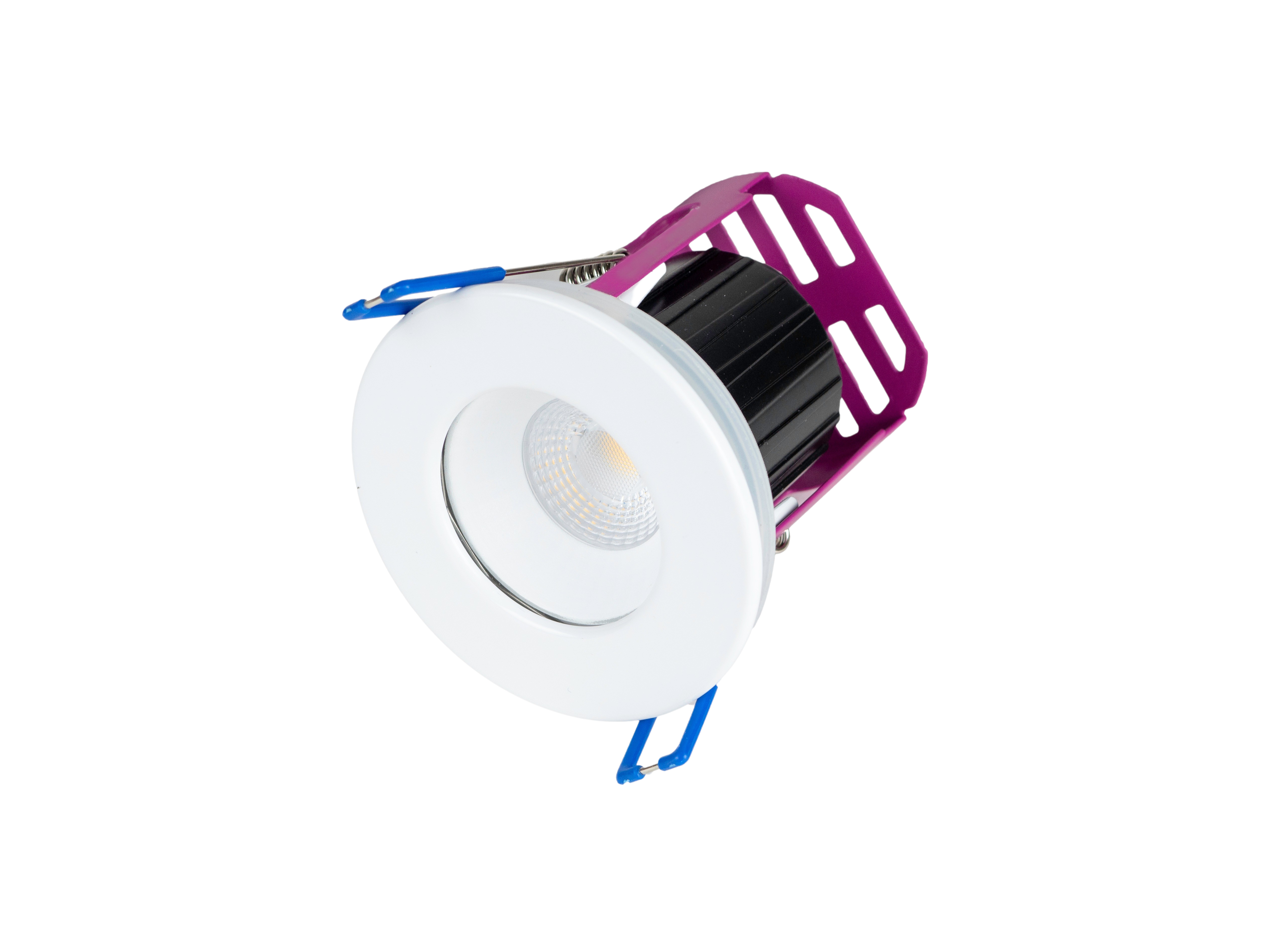 RAMADA 7W Fire Rated Downlight 3000K, 60° beam angle, IP65, dimmable, c/w White and B Chrome trim