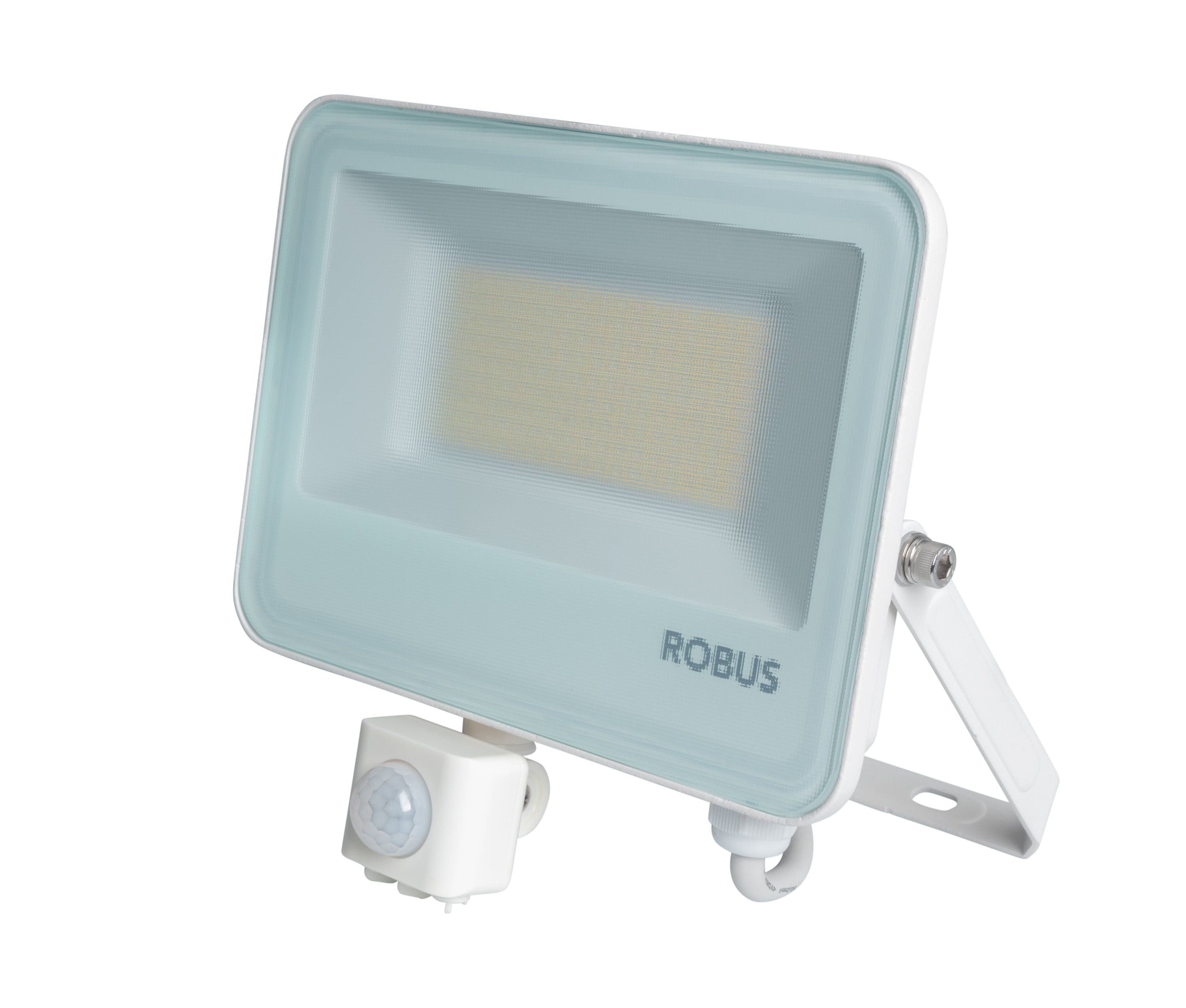 SELEST PLUS 30W/50W Floodlight with PIR IP65 CCT3 White c/w 1m flex