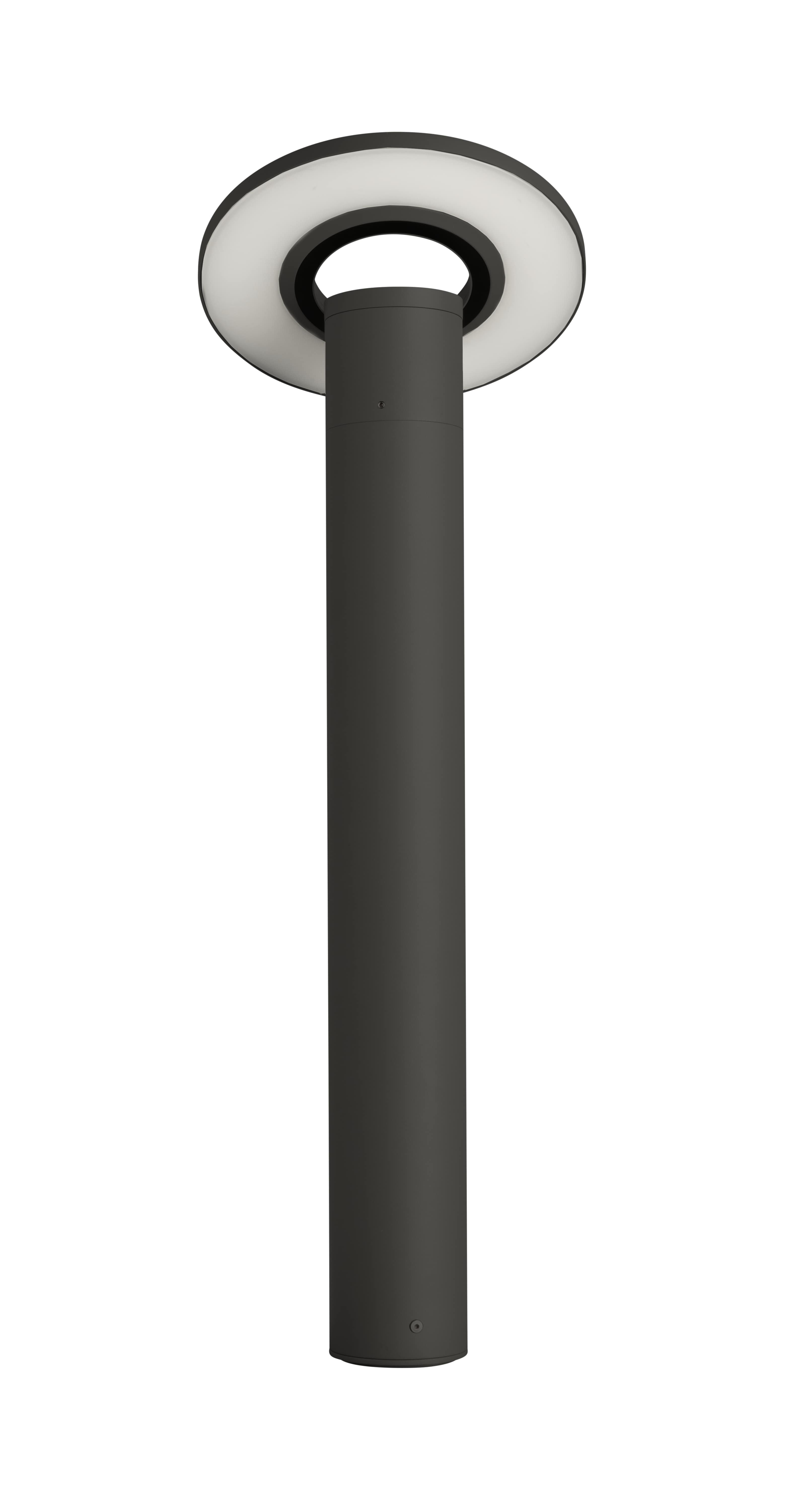 CAPELUX 10W LED, 640lm, 3000K, 650mm, Die-cast Aluminium Bollard,  Dark Grey